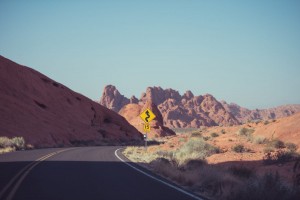 Panneau sur route américaine