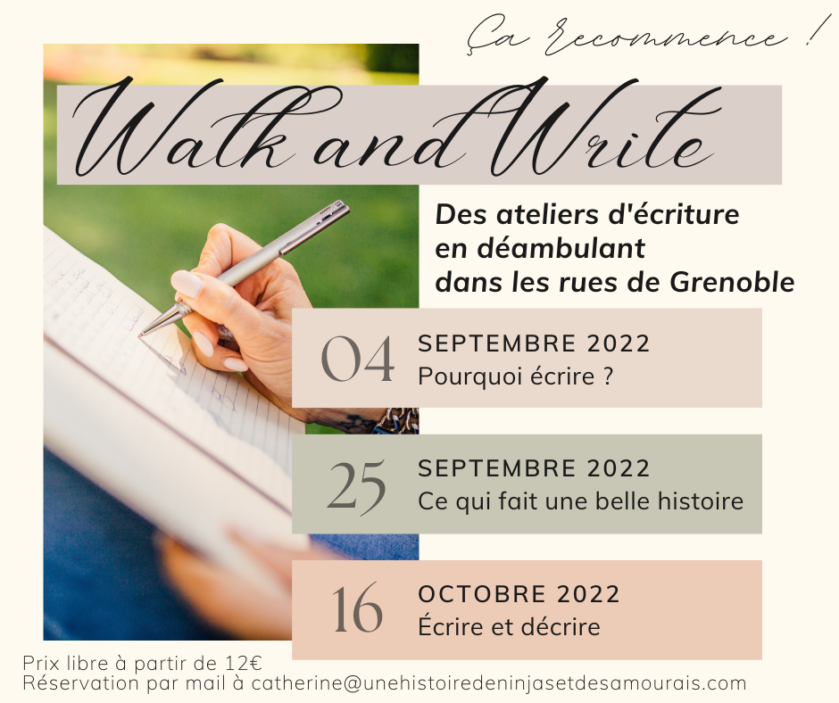 Walk and write Grenoble dates septembre 2022
