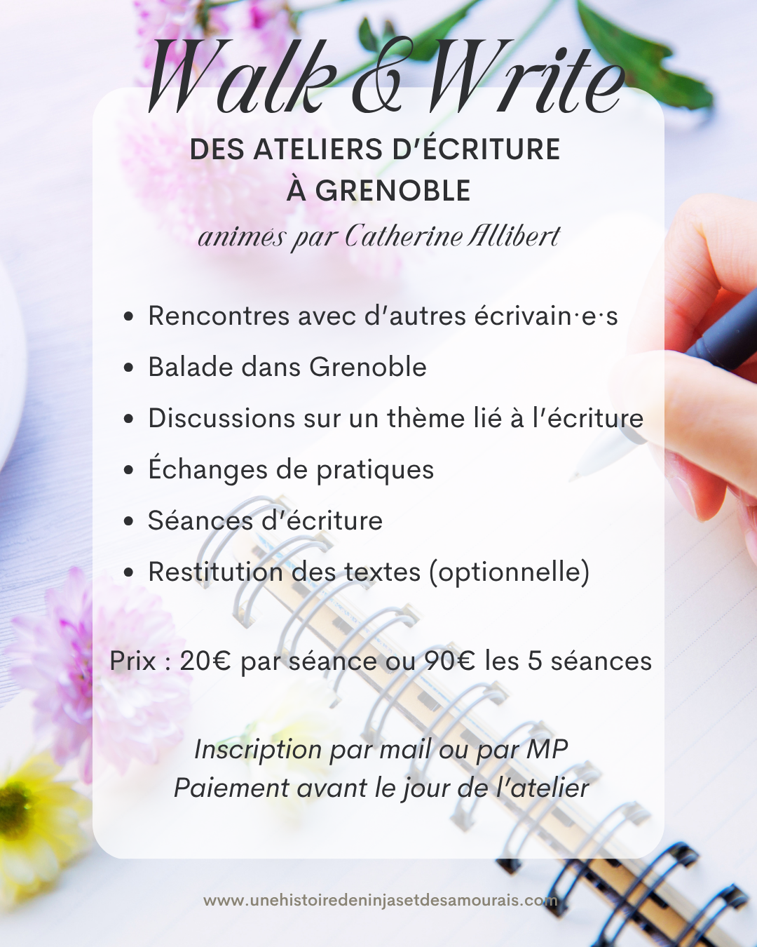 Walk and Write, le principe